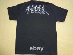 1970-1980's Grateful Dead Vintage Rock T-shirt Original Genuine Black OMEGA L
