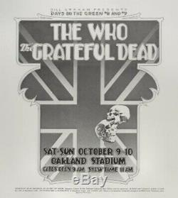 1976 Grateful Dead + The Who Day On The Green Vintage Concert Shirt 70s 1970s