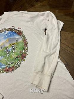 1984 Grateful Dead Spring Tour Long Sleeve Shirt Thin Original See Pix