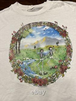 1984 Grateful Dead Spring Tour Long Sleeve Shirt Thin Original See Pix