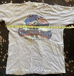 1985 Grateful Dead Shirt L 20 YEARS SO FAR FLAG RARE HTF T SHIRT VINTAGE