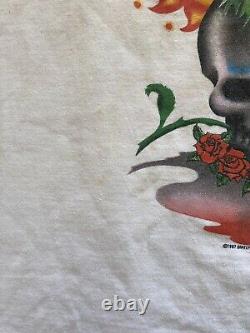 1987 Grateful Dead Shirt M/L SANTANA GDM SKULL ROSES RARE HTF VINTAGE
