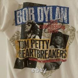 1987 Grateful Dead Tom Petty Bob Dylan Vintage Tour Band Tee Shirt 80s 1980s