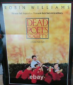 1989 Dead Poets Society Movie Theater Display VTG Robin Williams