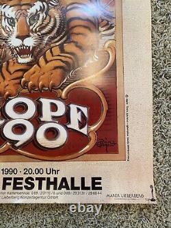 1990 Vintage Frankfurt Grateful Dead Vintage 23.5X 33 Europe Concert Poster