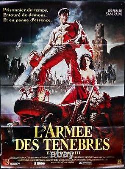 1992 EVIL DEAD III ARMY OF DARKNESS Vintage Original French Movie Poster