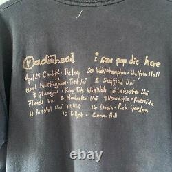1993 Radiohead Pop Is Dead UK/Euro Tour Vintage Band Tee Shirt 90s 1990s