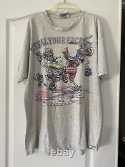 1994 Grateful Dead Steal Your Face Off Hockey Band Tshirt By Lee Vintage