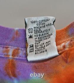 90s Vintage Grateful Dead T Shirt Sundog Hand Tie Dye, Peter Forsythe Graphics L