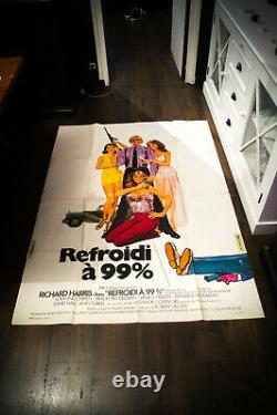 99 % DEAD Frankenheimer 4x6 ft Vintage French Movie Poster Original 1974 USED