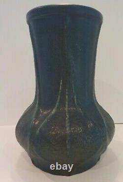 Antique Van Briggle Arts & Crafts Pottery Vase 1914 dead Matte Blue #797 RARE