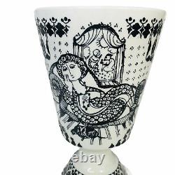 BJORN WIINBLAD NYMOLLE GOBLETS CUPS DENMARK 7 DEADLY SINS SIGNED 7 Pcs
