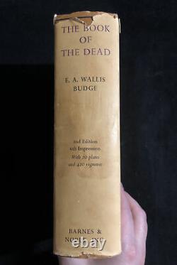 Book of the Dead by Budge Vintage 1950s HC DJ 2nd Edn Occult Magick Witchcraft