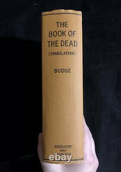 Book of the Dead by Budge Vintage 1950s HC DJ 2nd Edn Occult Magick Witchcraft