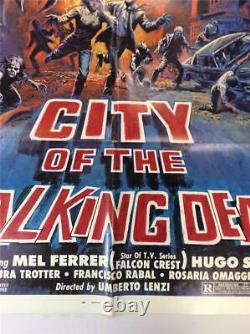 City of the Living Dead Original Vintage 1980 One Sheet Horror Movie Poster