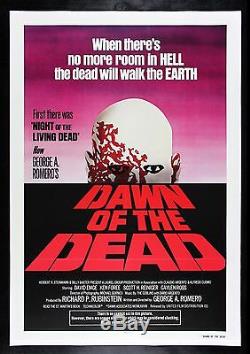 DAWN OF THE DEAD CineMasterpieces 1978 ZOMBIE VINTAGE ORIGINAL MOVIE POSTER