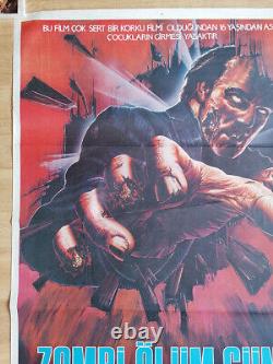 Day Of The Dead Original Vintage Movie Turkish Poster from 1985 George Romero