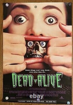 Dead Alive RARE Original 1992 One Sheet Movie Theater Poster Vtg 90s Horror Gore