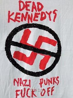 Dead Kennedys Tour Vintage T Shirt Punk Rock Band Album Concert Men White Sz S