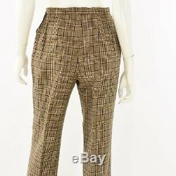 Dead Stock 70s Vintage Pendleton Plaid Wool High Waist Pants Womens S