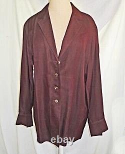 Dead Stock Alaia Vintage Jacket Blazer NOS 8 Silk Tunic Long Minimalist Fluid
