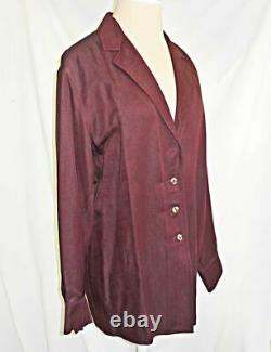 Dead Stock Alaia Vintage Jacket Blazer NOS 8 Silk Tunic Long Minimalist Fluid