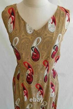 Dead Stock Dress Vintage 50s Mid Century Modern Wiggle Sheath Nipped Waist Nos