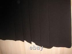 Dead Stock Prada Skirt Black Fish Tail BIAS Wrap Grecian Fluted High Low 42