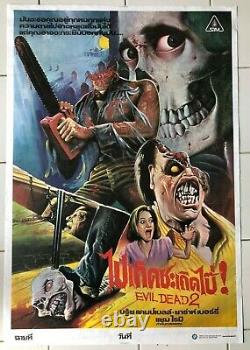 Evil Dead II 2 original Thai POSTER cult vintage movie 1987 artwork Sam Raimi