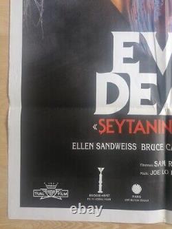 Evil Dead Original Vintage Movie Cinema Turkish Poster from 1981