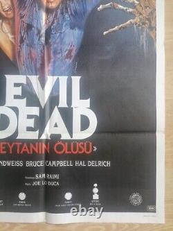 Evil Dead Original Vintage Movie Cinema Turkish Poster from 1981