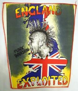 Exploited Back Patch Punk Invasion England On Stage Punks not Dead Vintage NEW