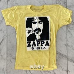 FRANK ZAPPA Vintage Original 1975 On Tour T-Shirt Unused Authentic Dead Stock