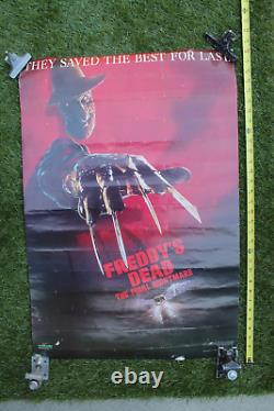 Freddy's Dead Nightmare On Elm Street Horror Movie Scary Original Vintage POSTER