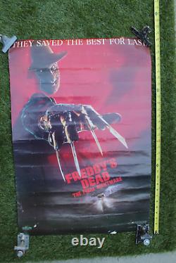 Freddy's Dead Nightmare On Elm Street Horror Movie Scary Original Vintage POSTER