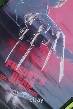 Freddy's Dead Nightmare On Elm Street Horror Movie Scary Original Vintage POSTER