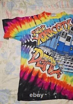 GRATEFUL DEAD SEPTEMBER 1991 MSG NEW YORK CITY Vintage Liquid Blue t-shirt (L)