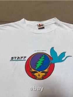 GRATEFUL DEAD VINTAGE CONCERT SHIRT 1987 Staff 2 Sided 1980s XL RARE