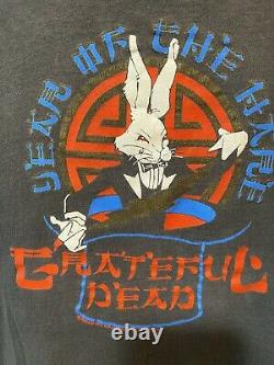 GRATEFUL DEAD VINTAGE New Years Eve 1987 87 Shirt XL Year Of The Rabbit