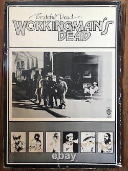 GRATEFUL DEAD VINTAGE ROCK PROMO POSTER Workingmans Dead LP WB#1869 MEMORYLEN