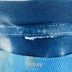 GRATEFUL DEAD Vintage Skeleton Spiral 90's T Shirt Tie Dye Blue XL Single Stitch
