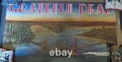 Grateful Dead 1981 DEAD SET Vintage Poster Arista San Francisco CA Warfield NYC