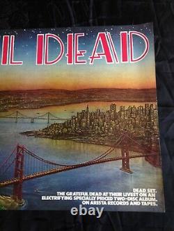 Grateful Dead 1981 DEAD SET Vintage Poster Arista San Francisco CA Warfield NYC