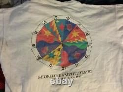 Grateful Dead 1987 Shoreline Staff Shirt L Vg Rare Clean Vtg Htf