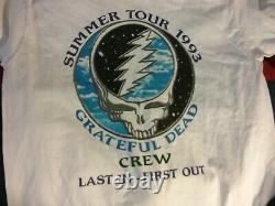 Grateful Dead 1993 Summer Tour Crew Shirt XL L Nmint Rare Clean Vtg Htf