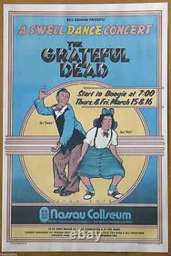 Grateful Dead A Swell Dance by David Byrd Vintage 1973 Concert Released Poster