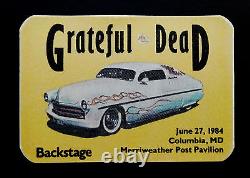 Grateful Dead Backstage Pass Merriweather Post Maryland MD 1984 6/26/84 6/27/84