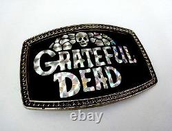 Grateful Dead Belt Buckle Beltbuckle Vintage 1977 CPI Jerry Garcia Stone Skull