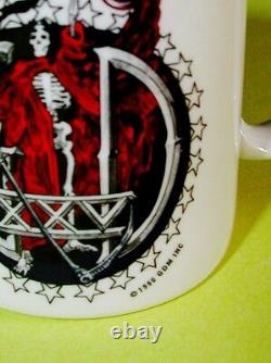 Grateful Dead Coffee Tea Mug Vintage 1990 Rick Griffin Guitar Skeleton XXV GDM