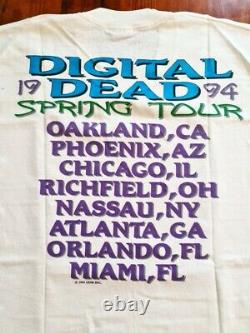 Grateful Dead Digital Dead Steal Your Fractal tour 1994 original vintage t shirt